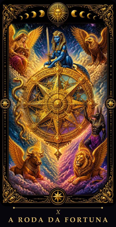 Carta de tarô A Roda da Fortuna